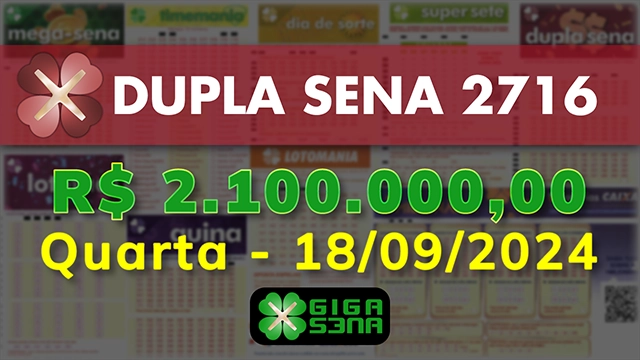 Sorteio da Dupla Sena 2716