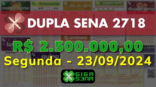 Sorteio da Dupla Sena 2718