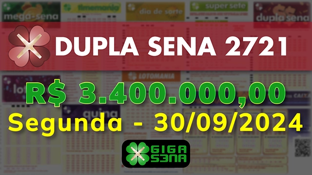 Sorteio da Dupla Sena 2721