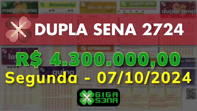 Sorteio da Dupla Sena 2724