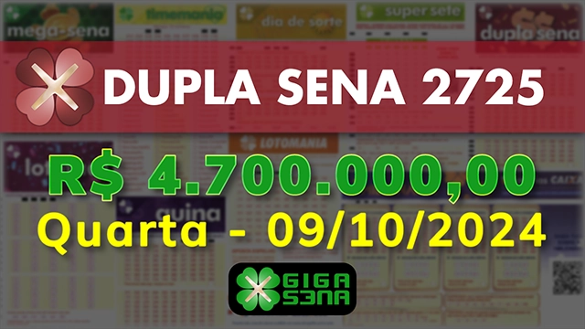 Sorteio da Dupla Sena 2725