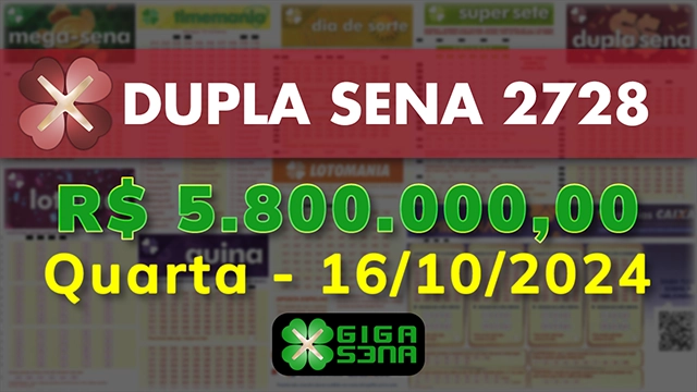 Sorteio da Dupla Sena 2728