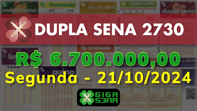 Sorteio da Dupla Sena 2730