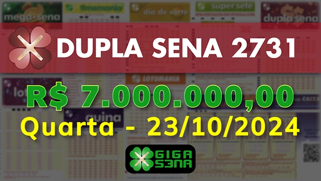 Sorteio da Dupla Sena 2731