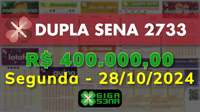 Sorteio da Dupla Sena 2733