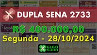 Sorteio da Dupla Sena 2733