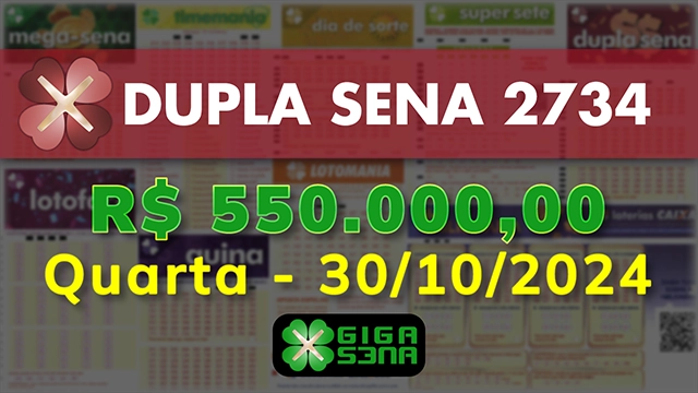 Sorteio da Dupla Sena 2734