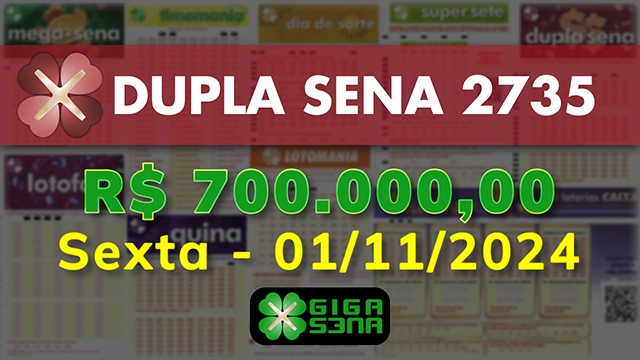 Sorteio da Dupla Sena 2735