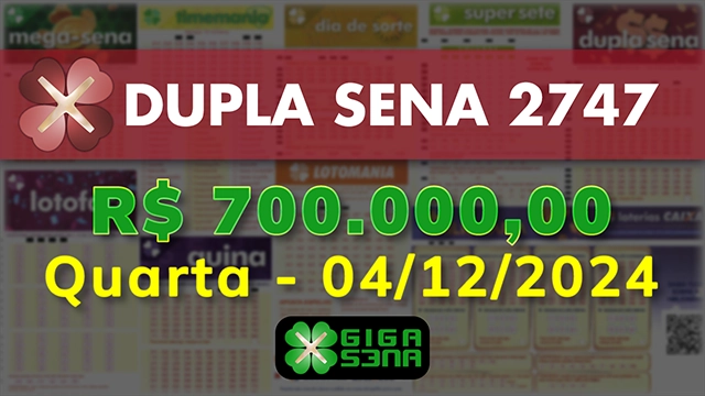 Sorteio da Dupla Sena 2747