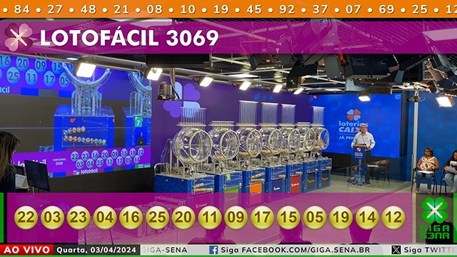 Resultado da Lotofácil 3069