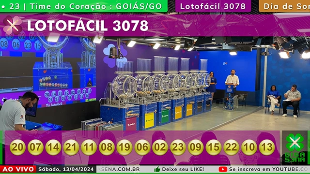 Resultado da Lotofácil 3078