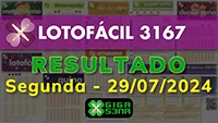 Resultado da Lotofácil 3167