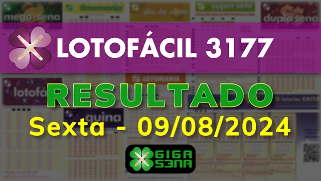 Resultado da Lotofácil 3177