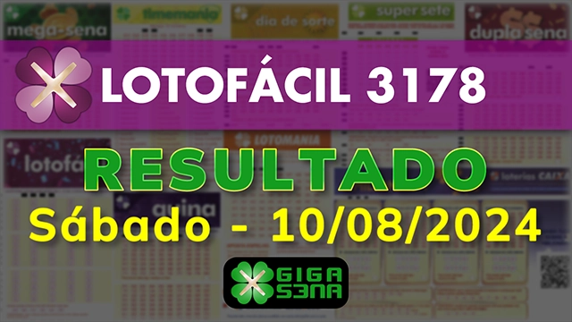 Resultado da Lotofácil 3178