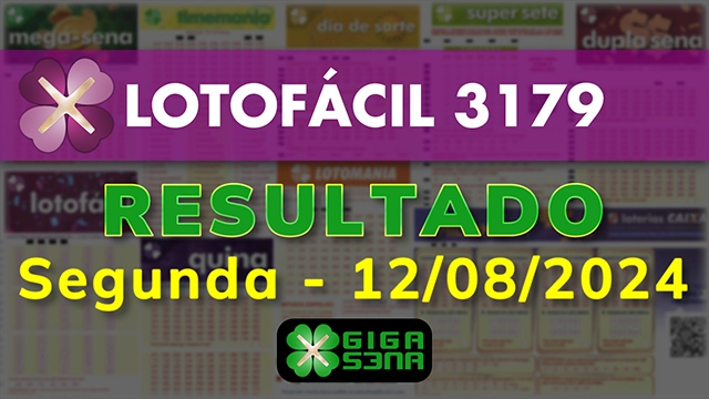 Resultado da Lotofácil 3179