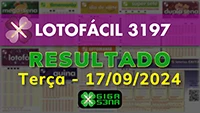 Resultado da Lotofácil 3197