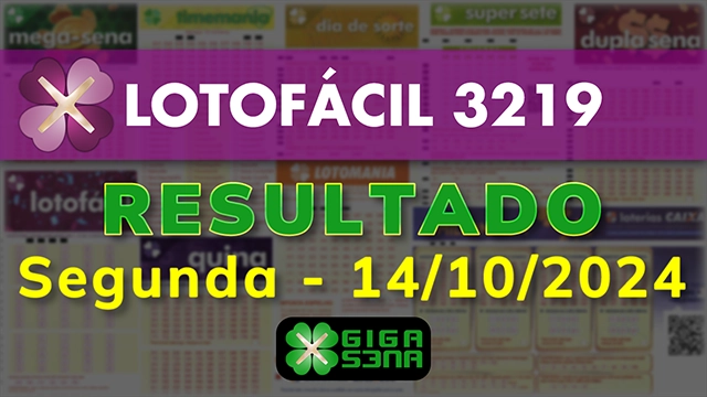 Resultado da Lotofácil 3219