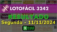 Resultado da Lotofácil 3242