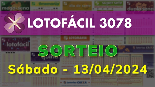 Sorteio da Lotofácil 3078