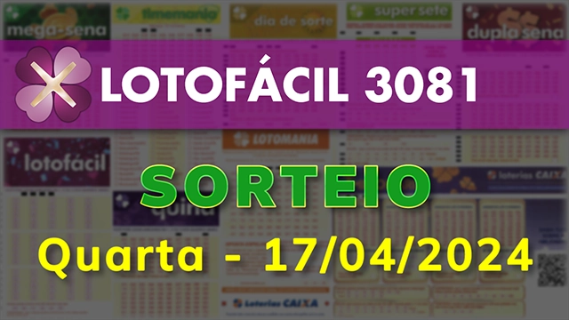 Sorteio da Lotofácil 3081