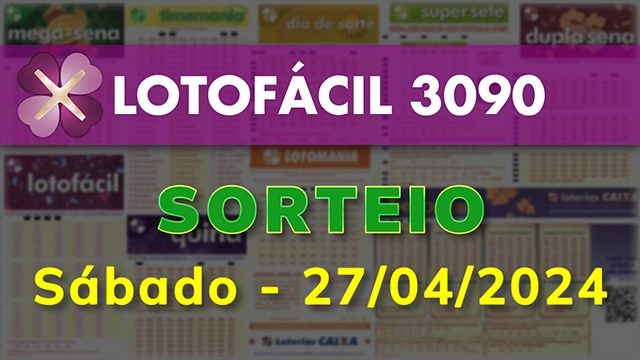 Sorteio da Lotofácil 3090