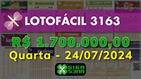 Sorteio da Lotofácil 3163