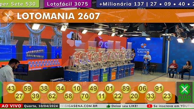 Resultado da Lotomania 2607