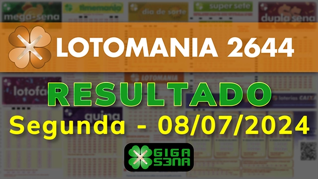 Resultado da Lotomania 2644