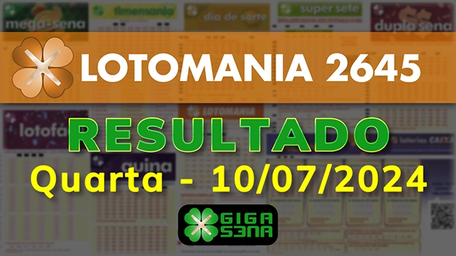 Resultado da Lotomania 2645