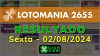 Resultado da Lotomania 2655