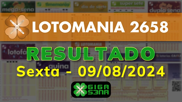 Resultado da Lotomania 2658