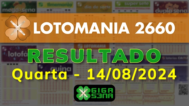 Resultado da Lotomania 2660