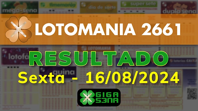 Resultado da Lotomania 2661