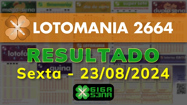 Resultado da Lotomania 2664