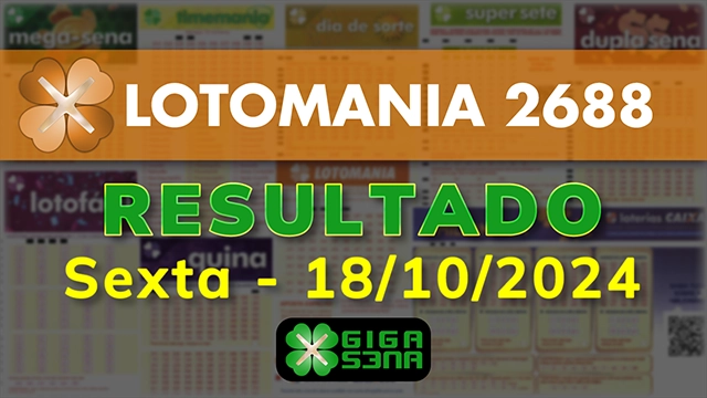 Resultado da Lotomania 2688