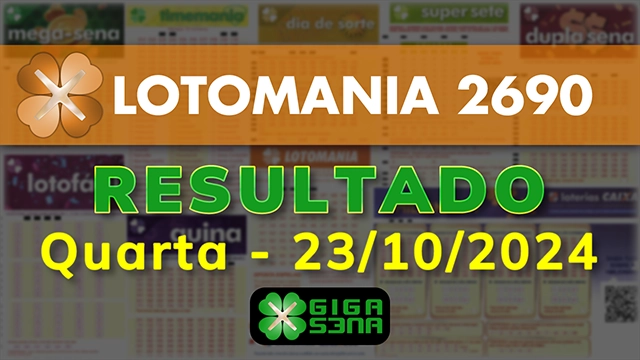 Resultado da Lotomania 2690