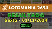 Resultado da Lotomania 2694