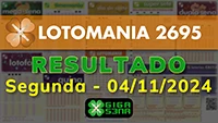 Resultado da Lotomania 2695