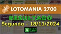 Resultado da Lotomania 2700