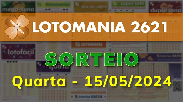 Sorteio da Lotomania 2621