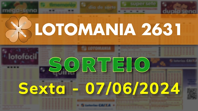 Sorteio da Lotomania 2631