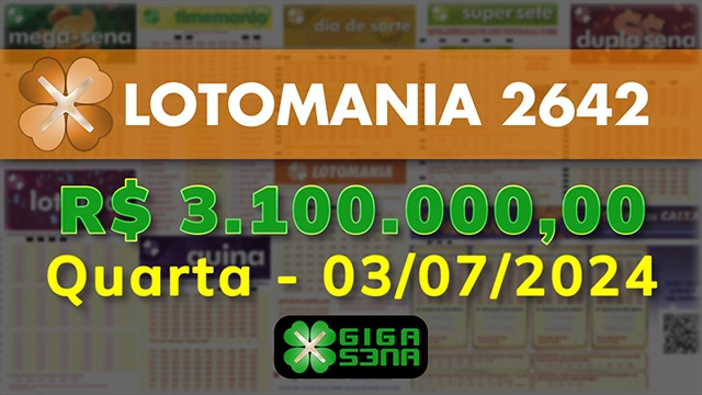 Sorteio da Lotomania 2642