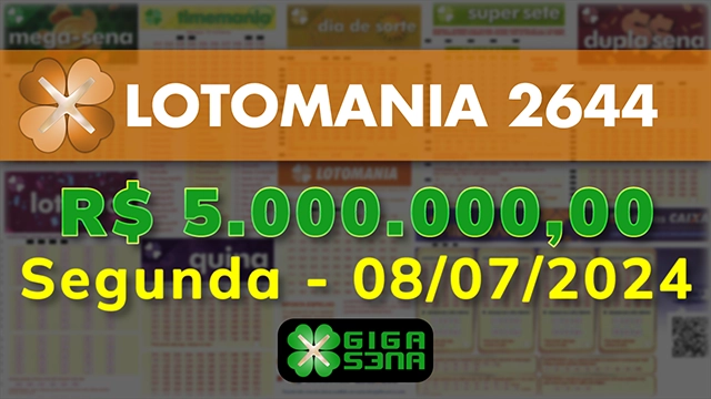 Sorteio da Lotomania 2644