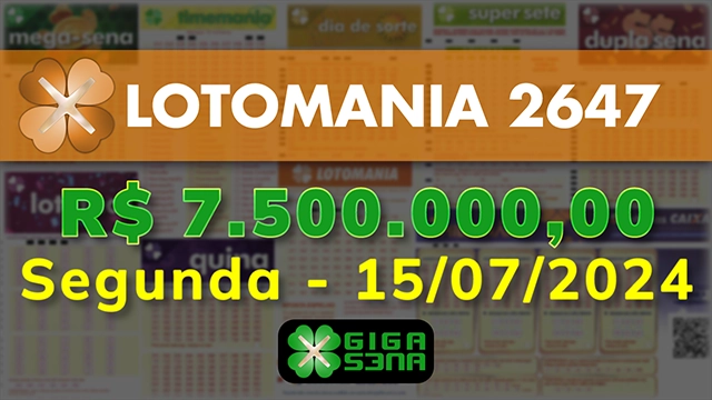 Sorteio da Lotomania 2647