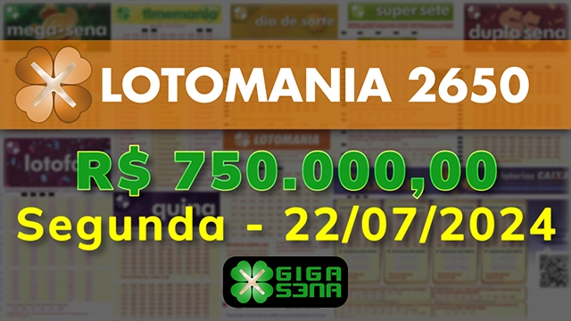 Sorteio da Lotomania 2650