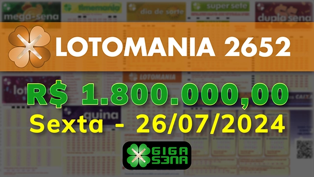 Sorteio da Lotomania 2652