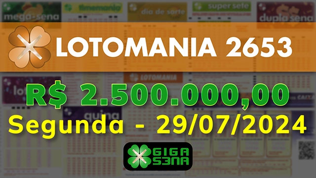 Sorteio da Lotomania 2653