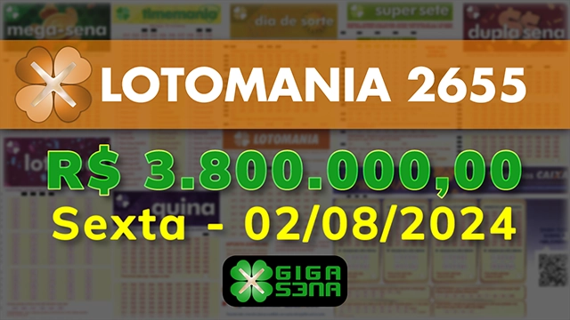 Sorteio da Lotomania 2655