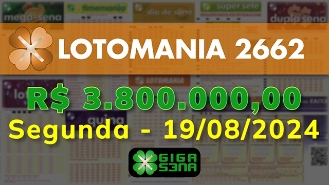 Sorteio da Lotomania 2662