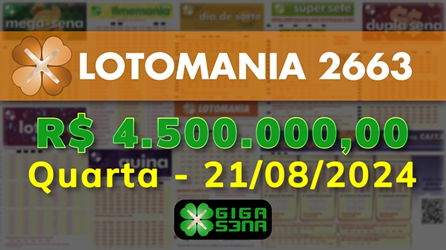 Sorteio da Lotomania 2663